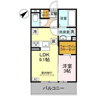 LA MAISON 本町【1階】の間取り