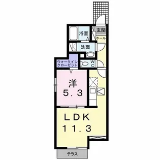 アーバンシティ Ⅱ【1階】の間取り