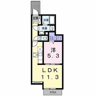 アーバンシティ Ⅱ【1階】の間取り