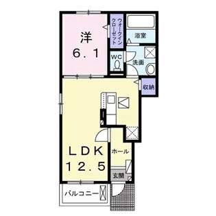 グレイスパークⅠ【1階】の間取り