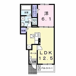 グレイスパークⅠ【1階】の間取り