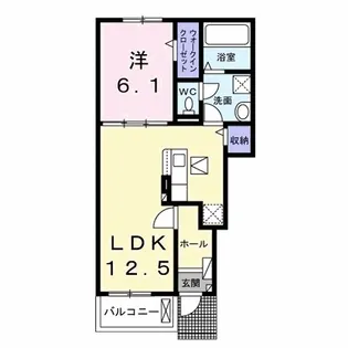 グレイスパークⅠ【1階】の間取り