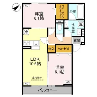 DーGRAN本町【2階】の間取り