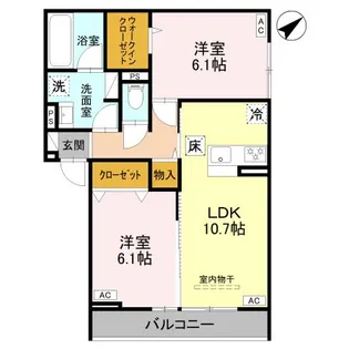 DーGRAN本町【1階】の間取り