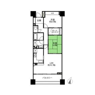 ライオンズ前橋大手町【5階】の間取り