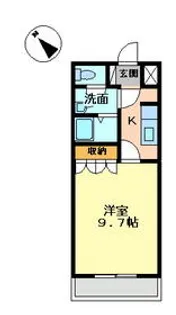 キャトルレーヴ【2階】の間取り