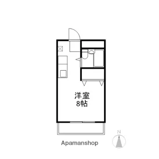 ハイツあかつき【3階】の間取り