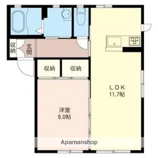 ビアン アンソレイエ【2階】の間取り