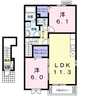 グランディックス【2階】の間取り