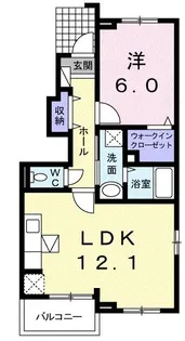 アステール【1階】の間取り