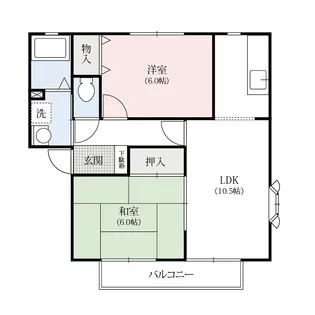 ハイツ ラ・セーヌ【2階】の間取り
