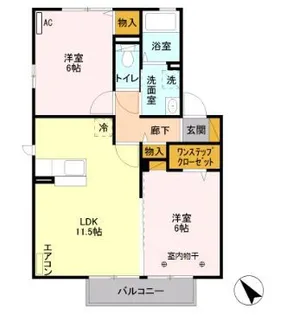 アネシス B【2階】の間取り