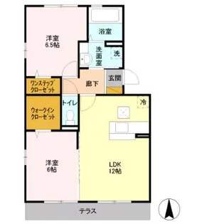 ボナール A【1階】の間取り