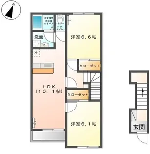 グランディール【2階】の間取り
