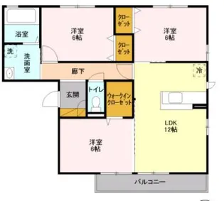 パラシオン【2階】の間取り