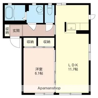 カトリーヌD【1階】の間取り