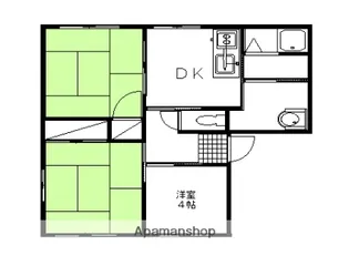 ラフォーレ山下 A B C【1階】の間取り