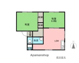 ラフォーレ山下 A B C【1階】の間取り