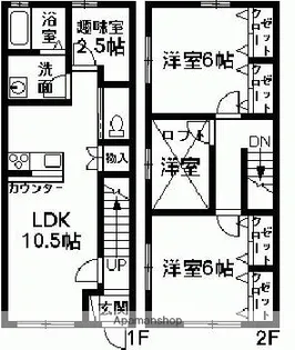 B−WEST【C号室】の間取り