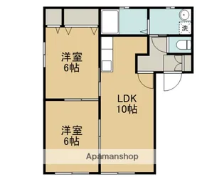 ルミエールB(成塚)【1階】の間取り