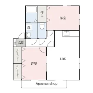 エレックA【101号室】の間取り