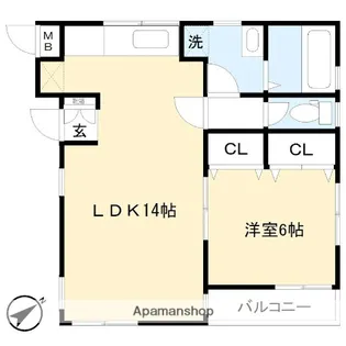フィア フォレスト【1階】の間取り