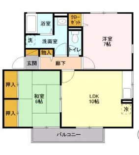 サンパティーク【2階】の間取り