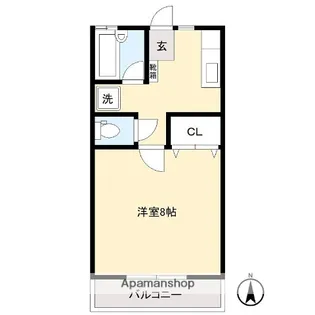ハイツ・レインボー【203号室】の間取り