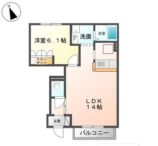 花海棠【1階】の間取り