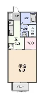 リヴェールG【201号室】の間取り