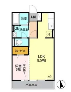 ライデンハイツ Ⅱ【2階】の間取り