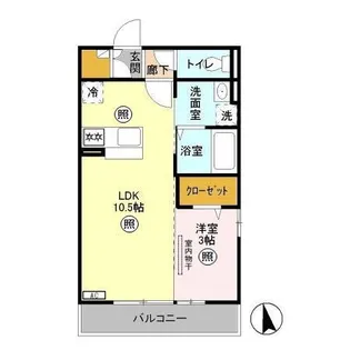 ライデンハイツ Ⅱ【3階】の間取り