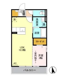 ライデンハイツ Ⅱ【2階】の間取り