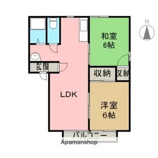 グリーンヒル【101号室】の間取り