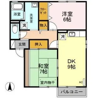 セゾンリーブ A【2階】の間取り