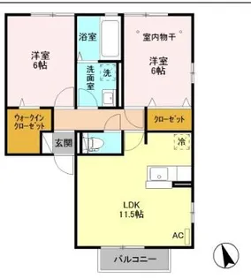 VI・リトルブランチ【2階】の間取り