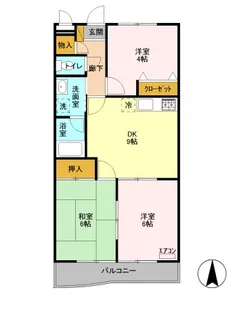 ウィズマンション【2階】の間取り