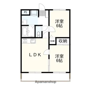 アーバン鈴木【202号室】の間取り