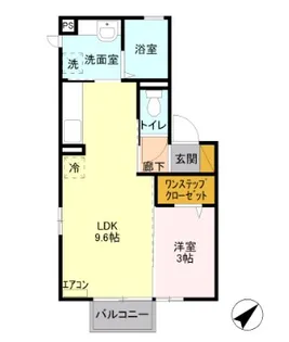 ラフィネ・トロワ【2階】の間取り