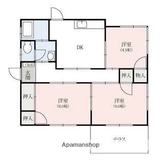 群馬県太田市大原町【一戸建】の間取り