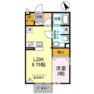 ポートアイン【2階】の間取り