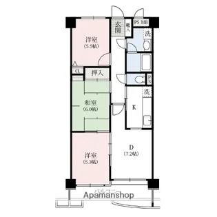 リーベ・パトリー【3階】の間取り