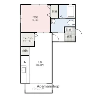 メゾン・ヴェールB【203号室】の間取り