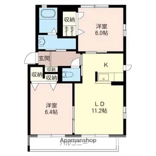 メゾン・ヴェールB【101号室】の間取り