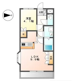 シェルルメゾン【1階】の間取り