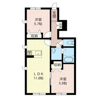 リラフォートA【1階】の間取り