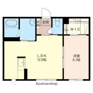 メゾン・コンフォートB【1階】の間取り