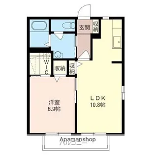 グランヴィーブルC【2階】の間取り