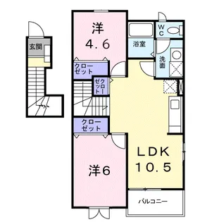 ウィングド・ディスク【2階】の間取り
