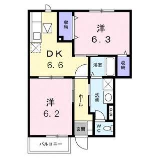 クオーレ・トゥー【1階】の間取り